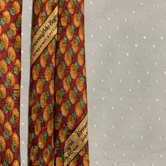 Ermenegildo Zegna Elegant 100% Silk Men's Tie - Picture 7 of 10